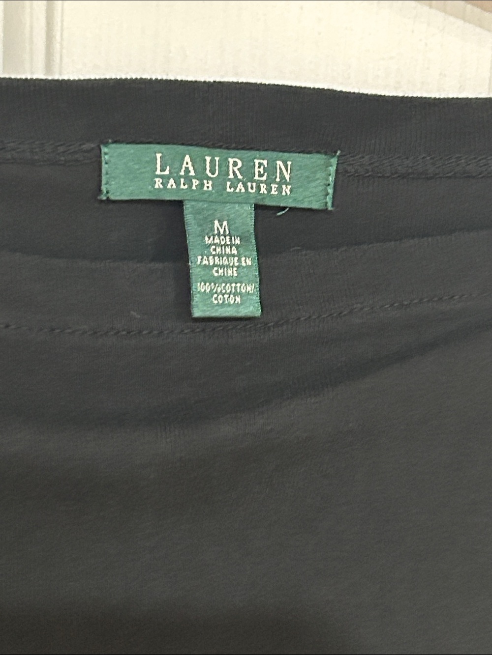 Ralph Lauren Black Boatneck Top with Roll-Tab Sleeves w/ Goldtone Metal Buttons - Picture 3 of 8
